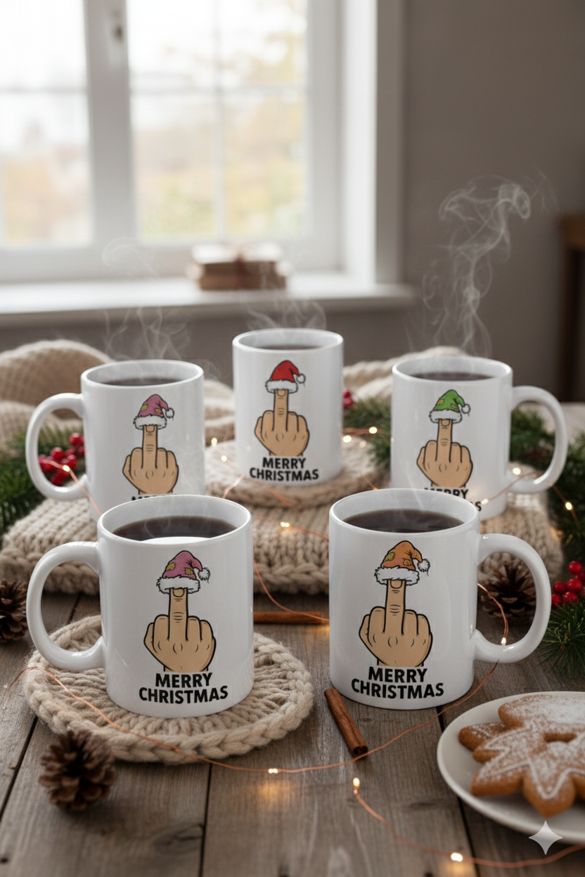 Tasse Keramik Frohe Weihnachten verschiedene Ausführungen 330ml