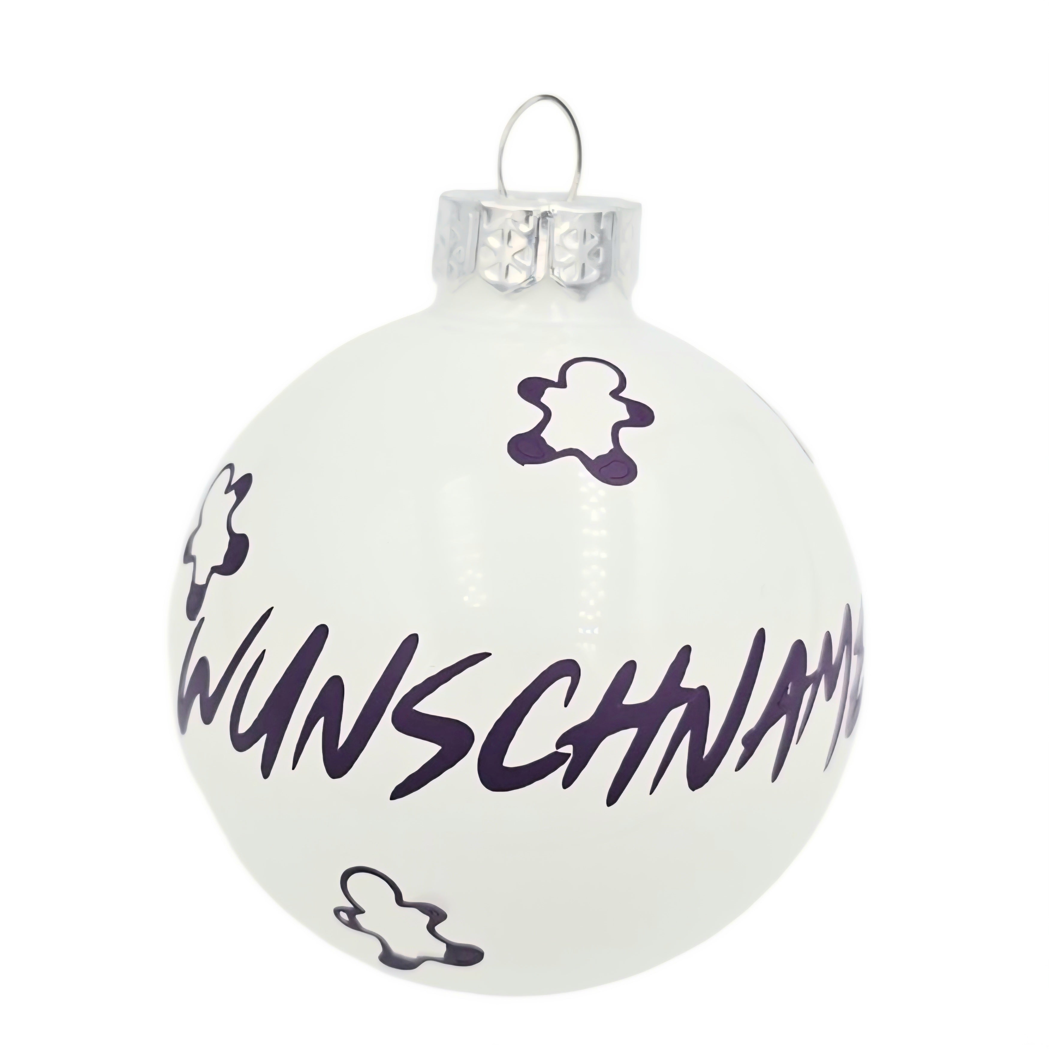 Personalisierte 6 cm Christbaumkugel mit Wunschname – handgefertigte Weihnachtsdeko aus Glas Verschiedene Ausführungen